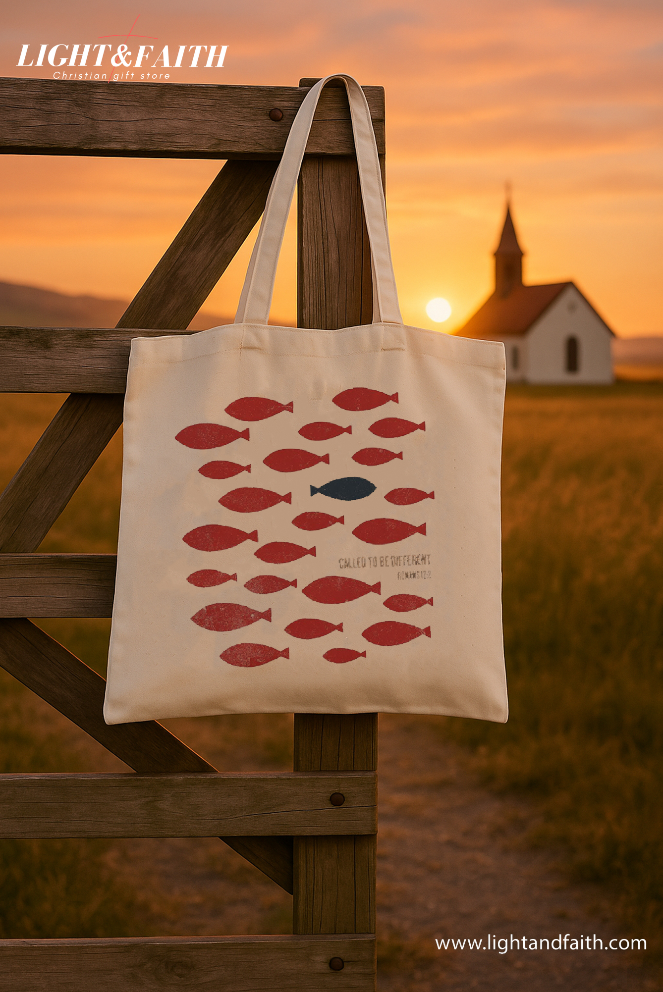 Called to Be Different Tote Bag, Romans 12:2 Christian Canvas Bag, Stand Out Faith Tote, Inspirational Bible Quote Gift for Women Church Bag TBLAF49